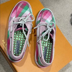 Sperry Multicolor Plaid Boat Shoes